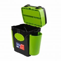 NISUS Ice Fish Boxes & Bait Bucket FishBox 10 Liter SeatBox For Ice Fishing, 2 Compartments