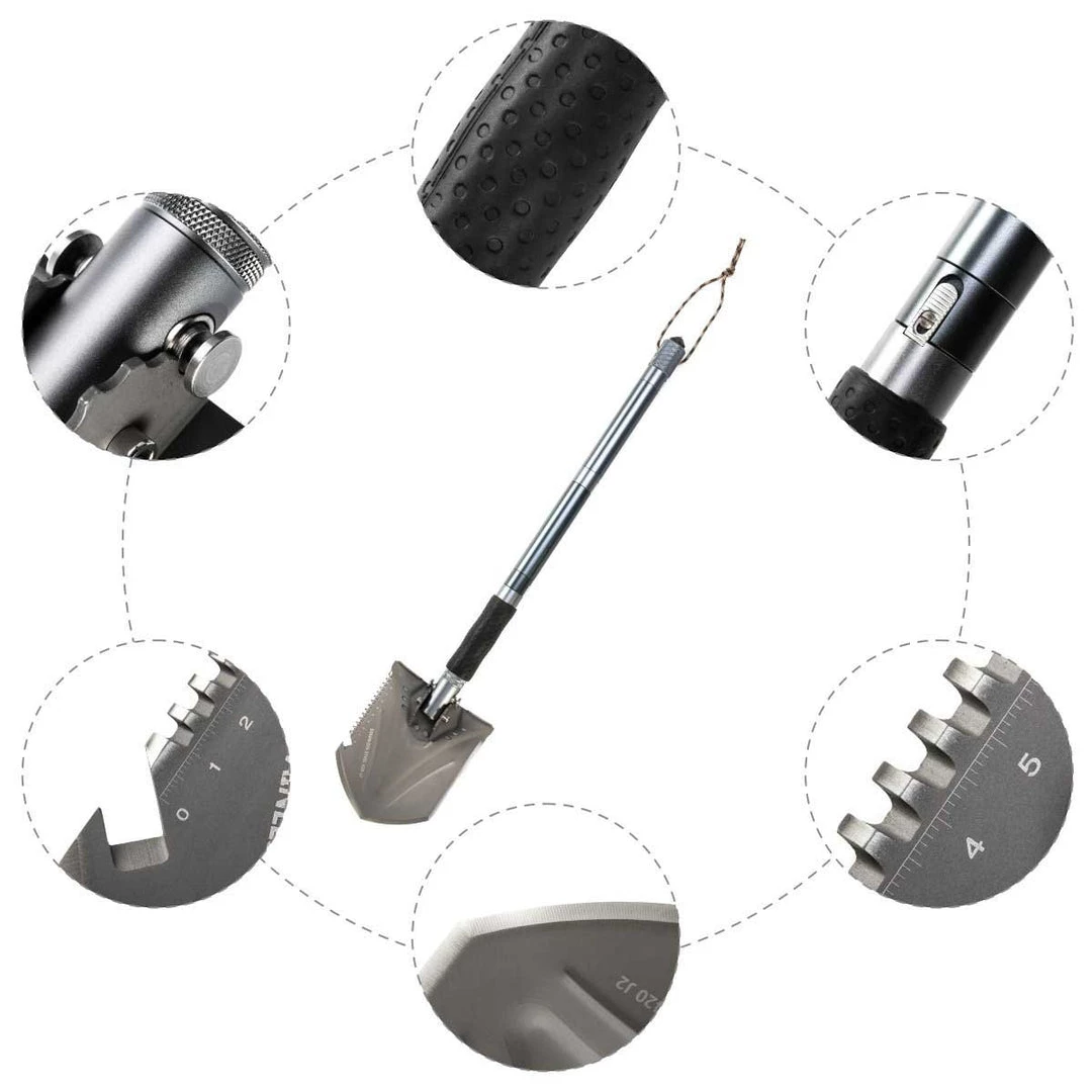 HELIOS Shovels Multifunctional 29-inch Folding Shovel For Camping 6 HELIOS Shovels Multifunctional 29-inch Folding Shovel For Camping