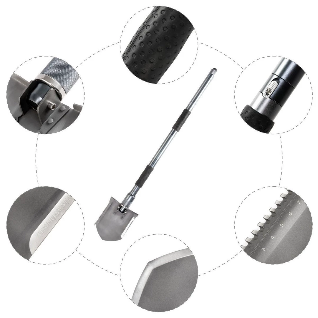 HELIOS Shovels Multifunctional Portable 38-inch Folding Survival Shovel For Camping 7 HELIOS Shovels Multifunctional Portable 38-inch Folding Survival Shovel For Camping