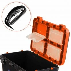 NISUS FishBox Large 5 Gal SeatBox For Ice Fishing Tackle And Gear Ice Fish Boxes & Bait Bucket
