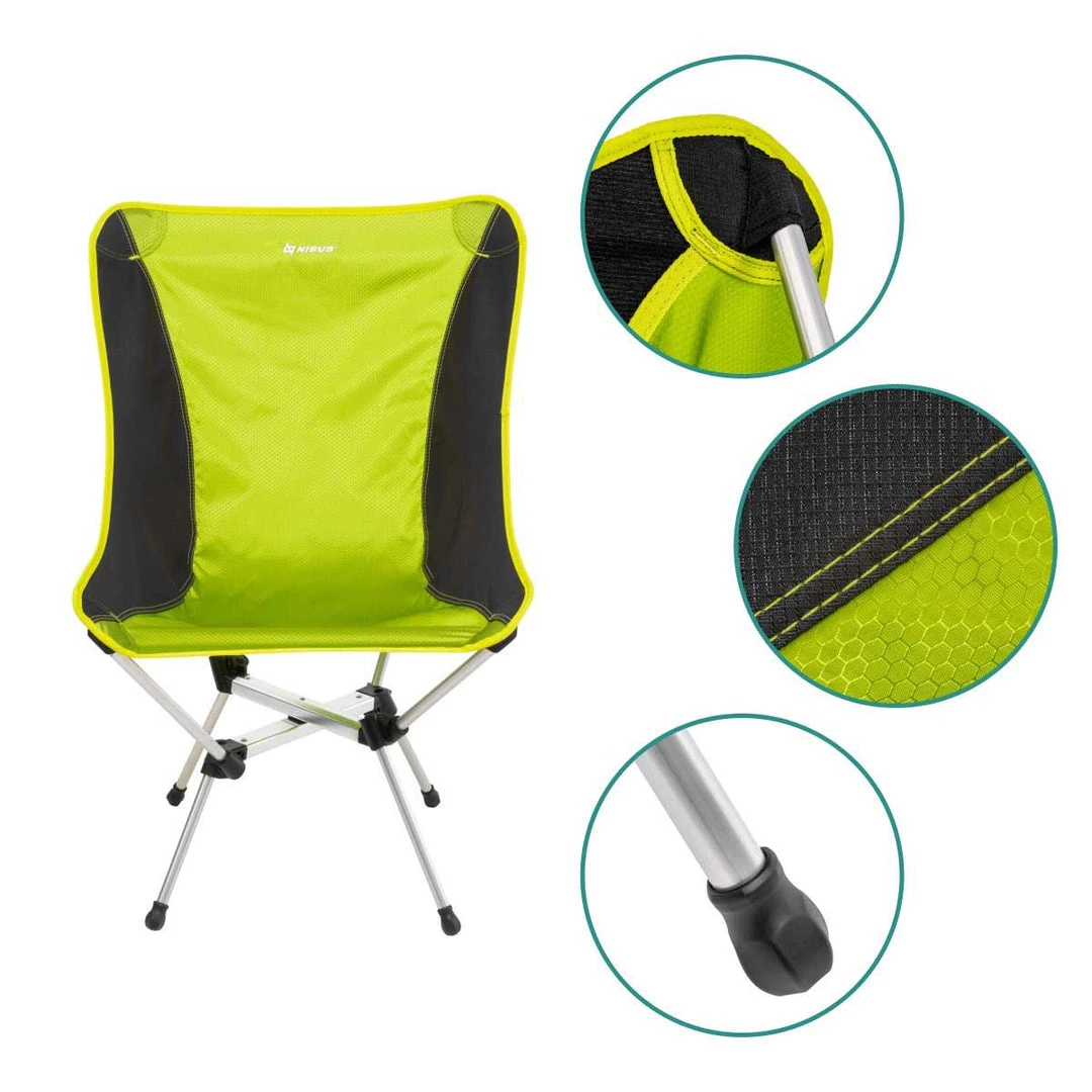 NISUS Ultralight High Back Folding Camping Sling Chair 7 NISUS Ultralight High Back Folding Camping Sling Chair