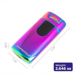 PRIMO USB Rechargeable Electric Arc Lighter With Lid, Touch Ignition Lighters