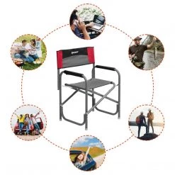 NISUS FISHING CHAIRS Portable Aluminum Folding Director's Chair For Camping