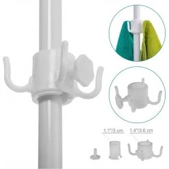 NISUS Beach Umbrella Table Tray With Plastic Hooks