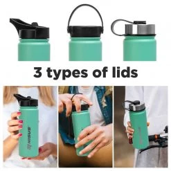 NISUS Insulated Sports Water Bottle | 18 Oz | Stainless Steel | 3 Lid Types | CLEARANCE 36 NISUS Insulated Sports Water Bottle | 18 Oz | Stainless Steel | 3 Lid Types | CLEARANCE