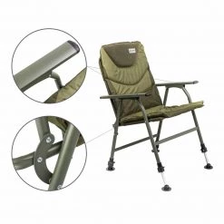 NISUS Lightweight Green Aluminum Carp Fishing Armchair