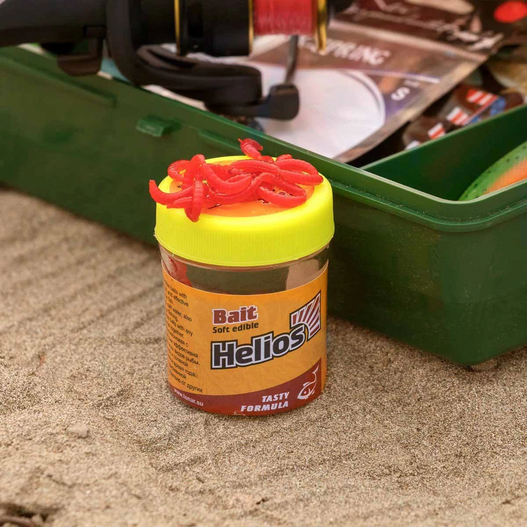 HELIOS Soft Bait Lure Artificial Lure Red Maggot 1.5 Oz 8 HELIOS Soft Bait Lure Artificial Lure Red Maggot 1.5 Oz