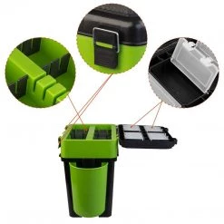 NISUS FishBox Large 5 Gal Box For Ice Fishing, 2 Compartments 22 NISUS FishBox Large 5 Gal Box For Ice Fishing, 2 Compartments