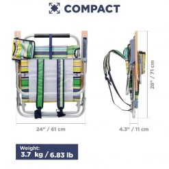 NISUS Backpack Chairs Backpack Beach Chair With Headrest, Set Of 2 19 NISUS Backpack Chairs Backpack Beach Chair With Headrest, Set Of 2