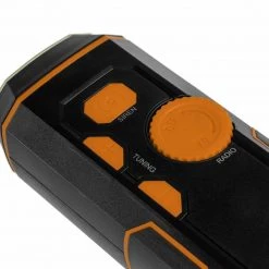 HELIOS Flashlights Portable Micro USB Radio Lantern, Green/Orange