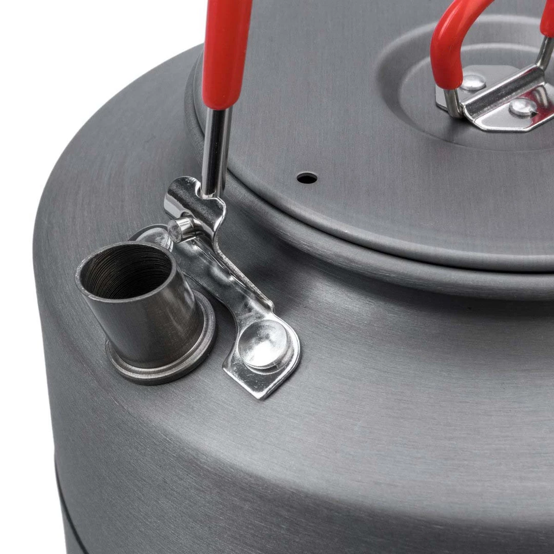 CAMPSOR Compact Outdoor Anodized Aluminum Kettle For Camping With Windscreen Bottom 5 CAMPSOR Compact Outdoor Anodized Aluminum Kettle For Camping With Windscreen Bottom