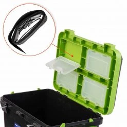 NISUS FishBox Large 5 Gal SeatBox For Ice Fishing Tackle And Gear Ice Fish Boxes & Bait Bucket
