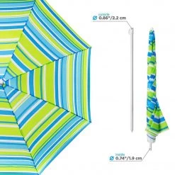 NISUS 4, 5 Ft Sea-Green Tilting Beach Umbrella With Carry Bag 13 NISUS 4, 5 Ft Sea-Green Tilting Beach Umbrella With Carry Bag