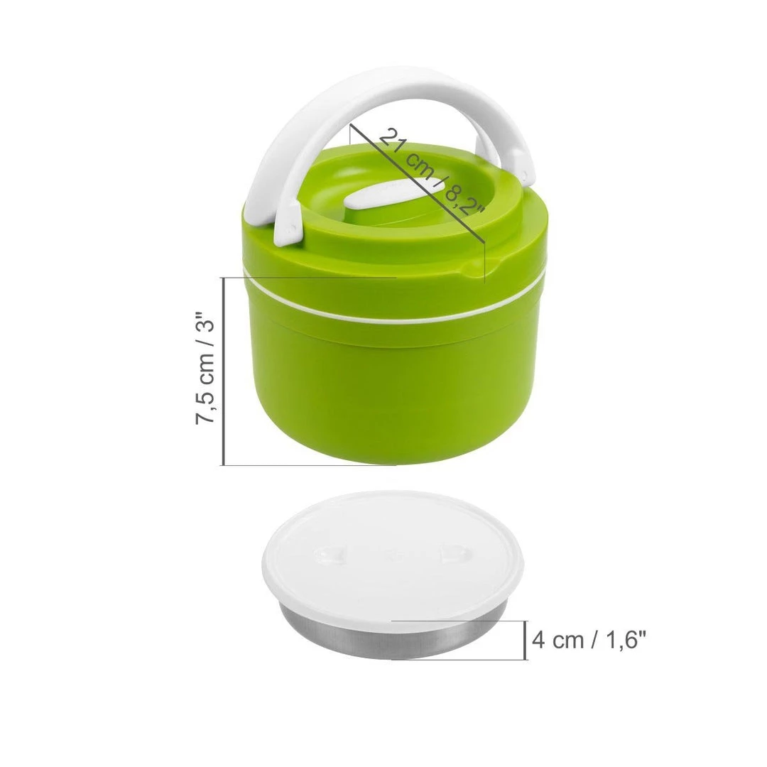 PINNACLE Prime, Green Plastic Lunch Container | 84.5 Oz | Stainless Steel Insulation | CLEARANCE 7 PINNACLE Prime, Green Plastic Lunch Container | 84.5 Oz | Stainless Steel Insulation | CLEARANCE
