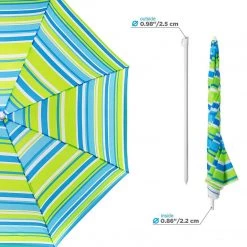 NISUS 4, 5 Ft Sea-Green Folding Beach Umbrella With Carry Bag 19 NISUS 4, 5 Ft Sea-Green Folding Beach Umbrella With Carry Bag