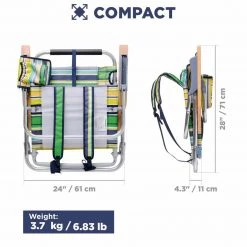 NISUS Backpack Chairs Backpack Beach Chair With Headrest