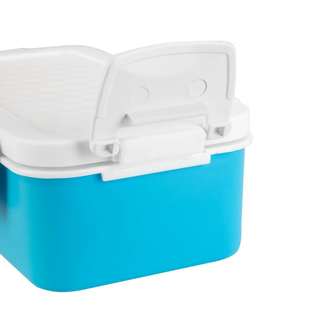 PINNACLE Camp Cookware Petra Blue Plastic Rectangular Lunch Container | 27 Oz | Food Storage Box | CLEARANCE 7 PINNACLE Camp Cookware Petra Blue Plastic Rectangular Lunch Container | 27 Oz | Food Storage Box | CLEARANCE