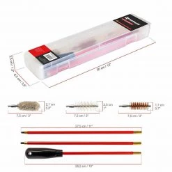 HELIOS Gun Cleaning Kit, 20 Caliber, 4 Items, Plastic Case