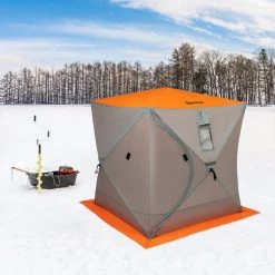 Ice Shelters NISUS 3-Person Cube Series Pop-up Ice Fishing Shelter