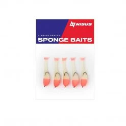Soft Bait Lure Nisus 2.5 Inch Sponge Bait Fishing Lure, Pack Of 5