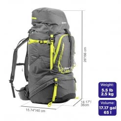 NISUS 65 Liter Lightweight Framed Hiking Outdoor Travel Backpack Backpacks