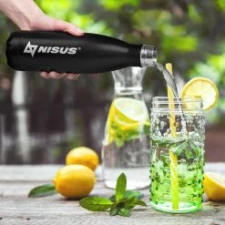 NISUS Twist Top Insulated Water Bottle | 17 Oz | Stainless Steel | CLEARANCE