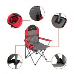 NISUS FISHING CHAIRS Folding Portable Oversize Camping Armchair With Cup Holder Armrest