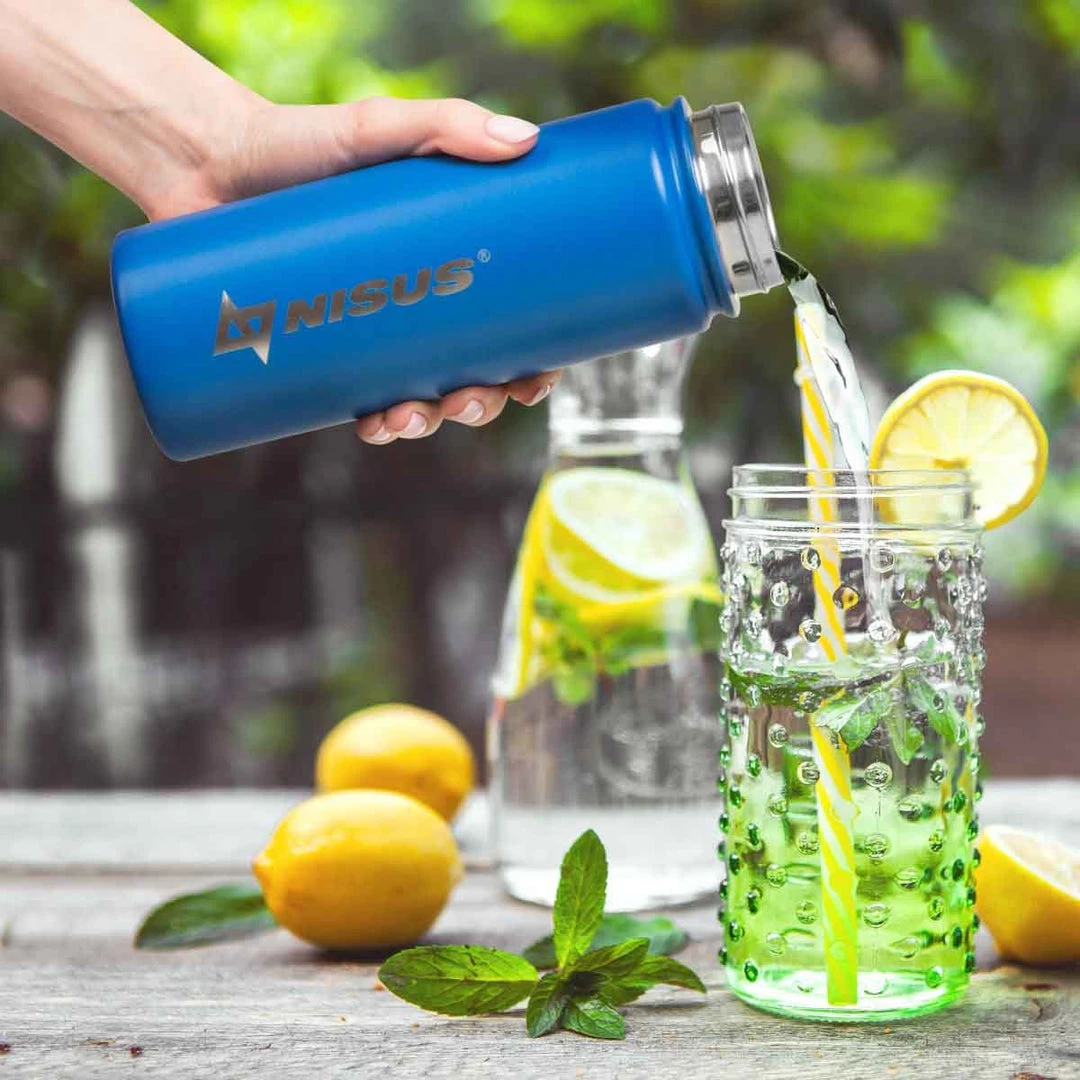 NISUS Insulated Sports Water Bottle | 18 Oz | Stainless Steel | 3 Lid Types | CLEARANCE 21 NISUS Insulated Sports Water Bottle | 18 Oz | Stainless Steel | 3 Lid Types | CLEARANCE