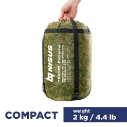 NISUS TRAVEL EXTREME 220/90/300 Lightweight Synthetic Insulated Three-Season Camping Sleeping Bag