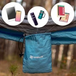 NISUS Sleeping Pads & Hammocks Large Nylon Hammock With Straps 23 NISUS Sleeping Pads & Hammocks Large Nylon Hammock With Straps