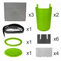 NISUS Ice Fish Boxes & Bait Bucket FishBox 10 Liter SeatBox For Ice Fishing, 2 Compartments