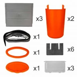 NISUS Ice Fish Boxes & Bait Bucket FishBox 10 Liter SeatBox For Ice Fishing, 2 Compartments