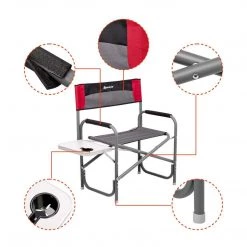 NISUS Folding Aluminum Director's Chair With Side Table - Oversized