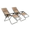 Camp Chairs Set Of 2 NISUS Adjustable Zero Gravity Folding Reclining Lounge Chair With Pillow Headrest | Beige