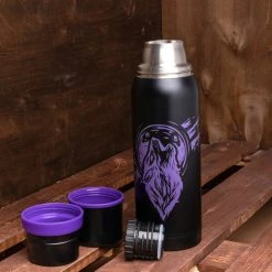 NISUS Water Flasks Big Stainless Steel Water Flask, Wolf Print, 40 Oz