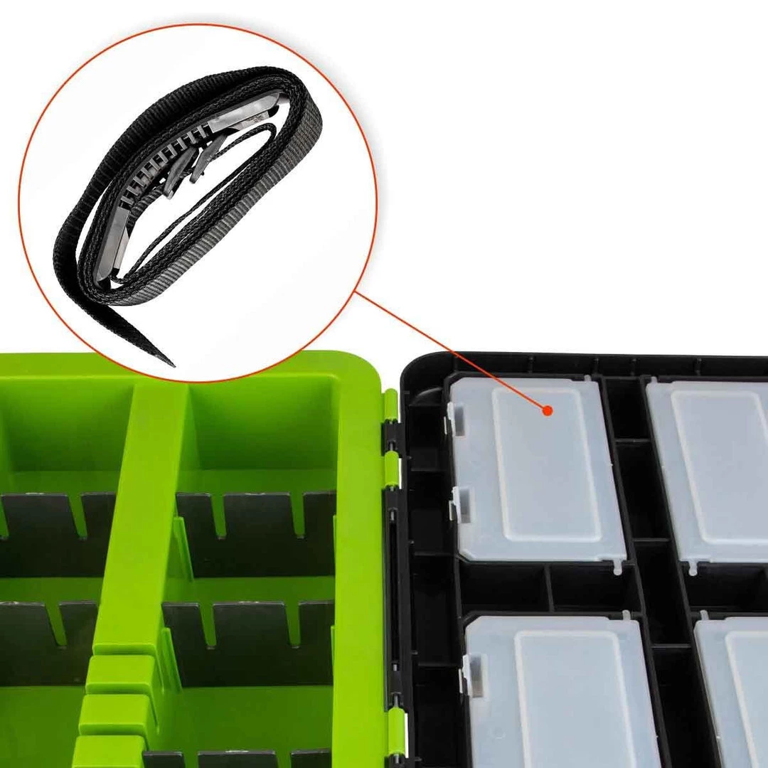 NISUS FishBox Large 5 Gal Box For Ice Fishing, 2 Compartments 10 NISUS FishBox Large 5 Gal Box For Ice Fishing, 2 Compartments