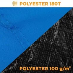 NISUS Large Easy Up Beach Tent For 4 Person Sun Shade Shelter UPF 50+