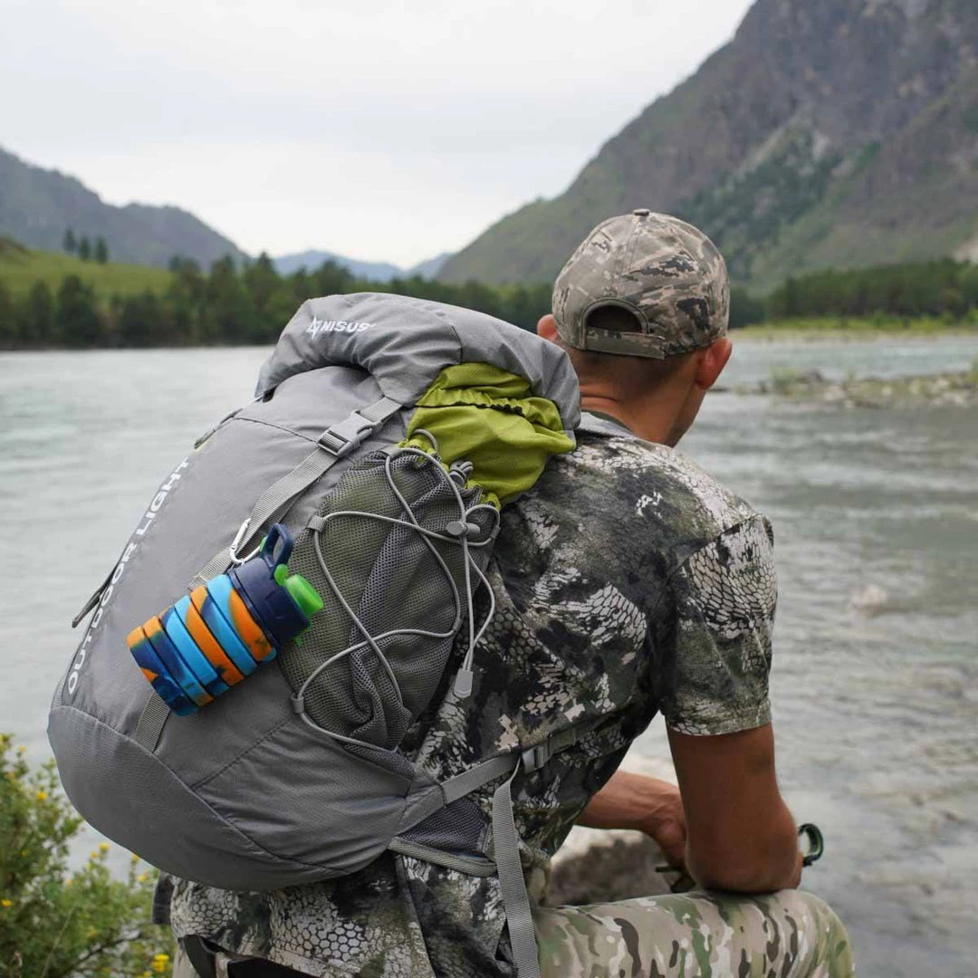 HELIOS Collapsible Silicone 16 Oz Water Bottle For Travel, Gym, Camping, Hiking, Fishing And More 14 HELIOS Collapsible Silicone 16 Oz Water Bottle For Travel, Gym, Camping, Hiking, Fishing And More