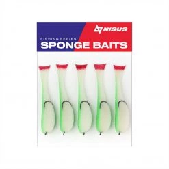 Soft Bait Lure Nisus 2.5 Inch Sponge Bait Fishing Lure, Pack Of 5