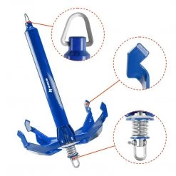 NISUS 9.7 Lbs Grapnel Portable Folding Anchor 10 NISUS 9.7 Lbs Grapnel Portable Folding Anchor