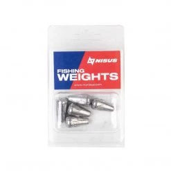 TONAR Bullet Cone Lead Sinker For Fishing, Freshwater And Saltwater Fishing Weight (5 Pcs) Weights & Sinkers