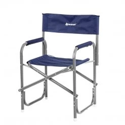 Nisus Blue Folding Aluminum Director's Chair For Camping 12 Nisus Blue Folding Aluminum Director's Chair For Camping