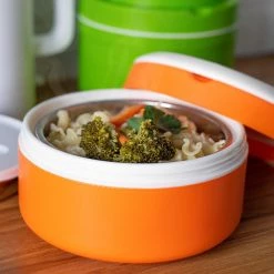 PINNACLE Prime Orange Plastic Lunch Box | 61 Oz | Stainless Steel Insulation | CLEARANCE Camp Cookware 13 PINNACLE Prime Orange Plastic Lunch Box | 61 Oz | Stainless Steel Insulation | CLEARANCE Camp Cookware