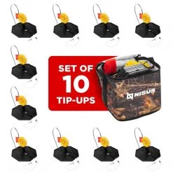 NISUS Ice Auger Cordless Drill Bit Fisherman Bundle Set - Chisel, Adapter, Tackle Box And More Ice Augers & Bits