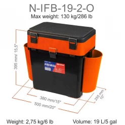 NISUS Ice Auger Cordless Drill Bit Fisherman Bundle Set - Chisel, Adapter, Tackle Box And More Ice Augers & Bits