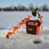 NISUS Ice Auger Cordless Drill Bit Fisherman Bundle Set - Chisel, Adapter, Tackle Box And More Ice Augers & Bits