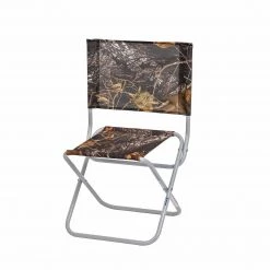 NISUS Camo Print Folding Fishing Chair With Back Support