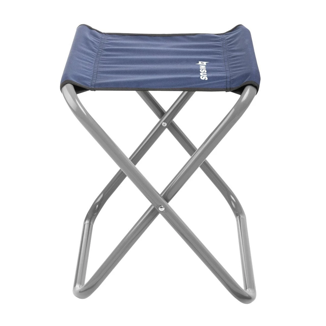 NISUS Set Of 2 Blue Folding Camping Chairs With Steel Frame 5 NISUS Set Of 2 Blue Folding Camping Chairs With Steel Frame