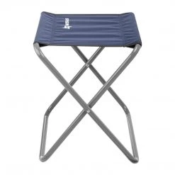 NISUS Compact Folding Blue Steel Tourist Stool For Camping Outdoor, Set Of Two