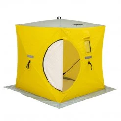 NISUS Insulated 3-Person Cube Series Pop-up Ice Fishing Shelter Ice Shelters